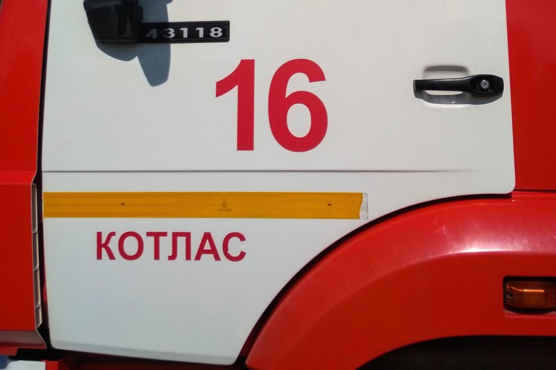 Пожарно-спасательные подразделения выезжали на пожар в г.Котлас